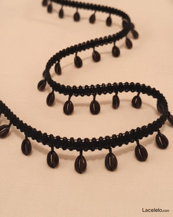 Black Kodi Border Lace – 8 Mtr - Image 2