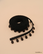 Black Kodi Border Lace – 8 Mtr