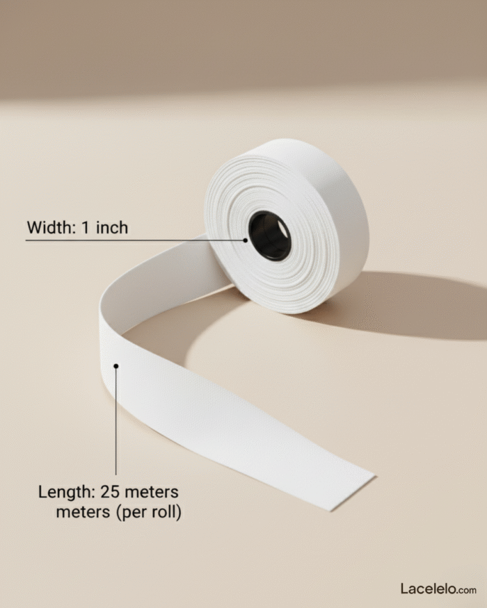 Elastic Nonwoven Roll – 1 Inch (25 Mtr) - Image 3