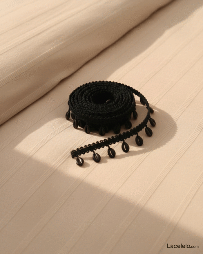 Black Kodi Border Lace – 8 Mtr - Image 3